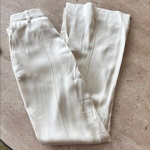 LaPointe relaxed pleated cream off white pants